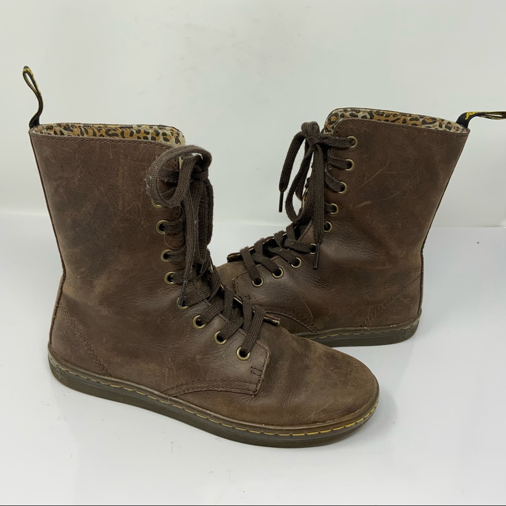 Dr. Martens Stratford. Leopard Print Boot. Size 7.